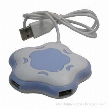 USB 2.0 4-port Hub with 60cm Data Cable